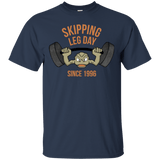 T-Shirts Navy / Small Skipping Leg Day T-Shirt