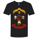 T-Shirts Black / X-Small Skull And Badass Men's Premium V-Neck