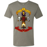 T-Shirts Venetian Grey / Small Skull And Badass Men's Triblend T-Shirt