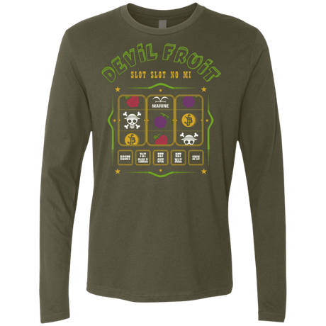 T-Shirts Military Green / Small Slot slot Men's Premium Long Sleeve