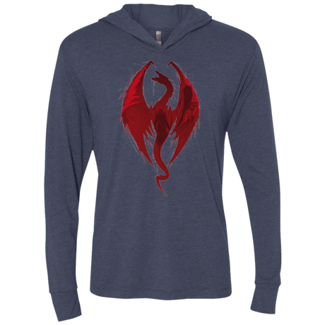 T-Shirts Vintage Navy / X-Small Smaug's Bane Triblend Long Sleeve Hoodie Tee