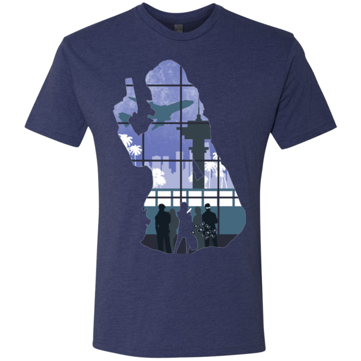 T-Shirts Vintage Navy / Small Smuggler Jackie Men's Triblend T-Shirt