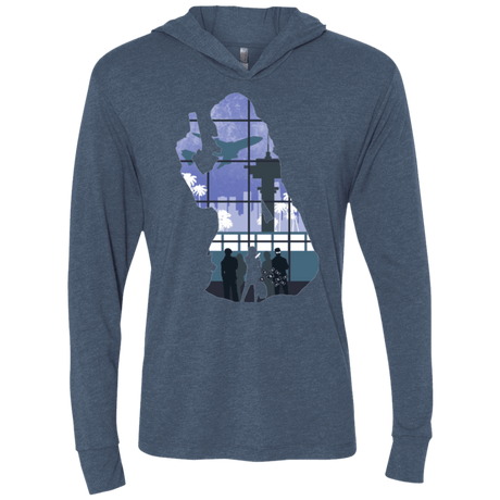 T-Shirts Indigo / X-Small Smuggler Jackie Triblend Long Sleeve Hoodie Tee