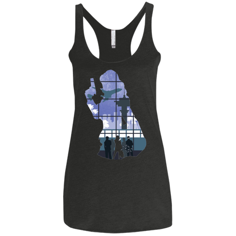 T-Shirts Vintage Black / X-Small Smuggler Jackie Women's Triblend Racerback Tank