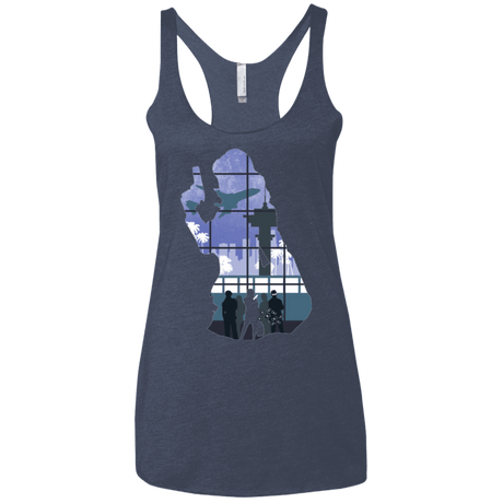 T-Shirts Vintage Navy / X-Small Smuggler Jackie Women's Triblend Racerback Tank