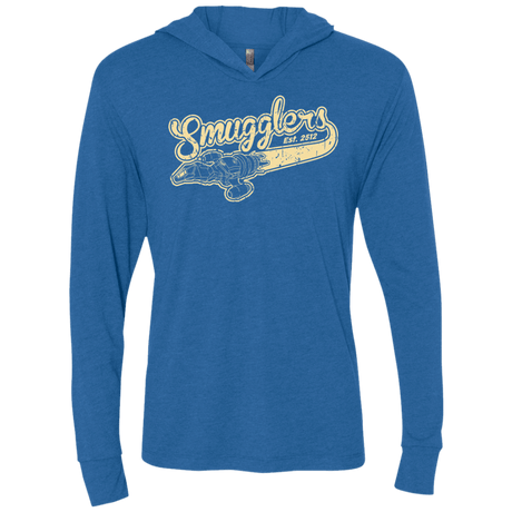 T-Shirts Vintage Royal / X-Small Smugglers Triblend Long Sleeve Hoodie Tee
