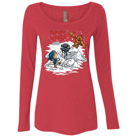 T-Shirts Vintage Red / Small Snow Wars Women's Triblend Long Sleeve Shirt