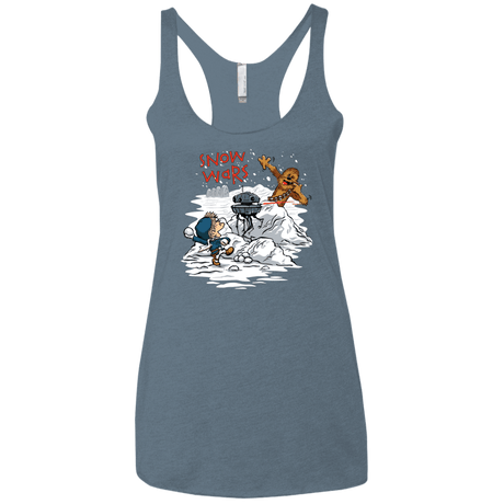 T-Shirts Indigo / X-Small Snow Wars Women's Triblend Racerback Tank