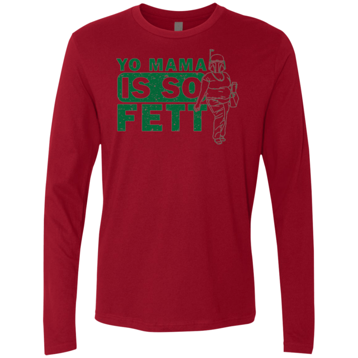 T-Shirts Cardinal / Small So Fett Men's Premium Long Sleeve