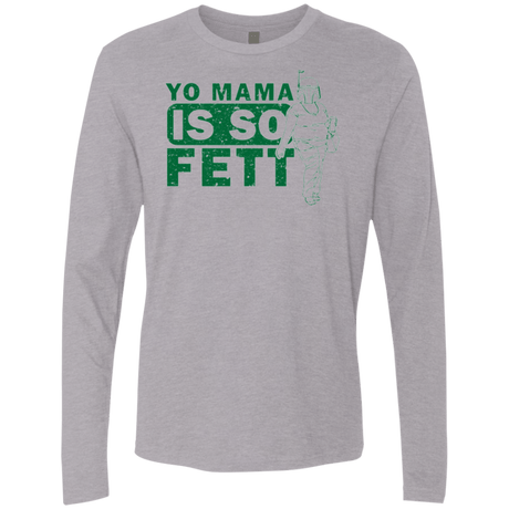 T-Shirts Heather Grey / Small So Fett Men's Premium Long Sleeve