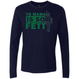 T-Shirts Midnight Navy / Small So Fett Men's Premium Long Sleeve