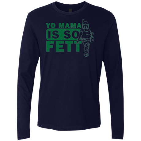 T-Shirts Midnight Navy / Small So Fett Men's Premium Long Sleeve