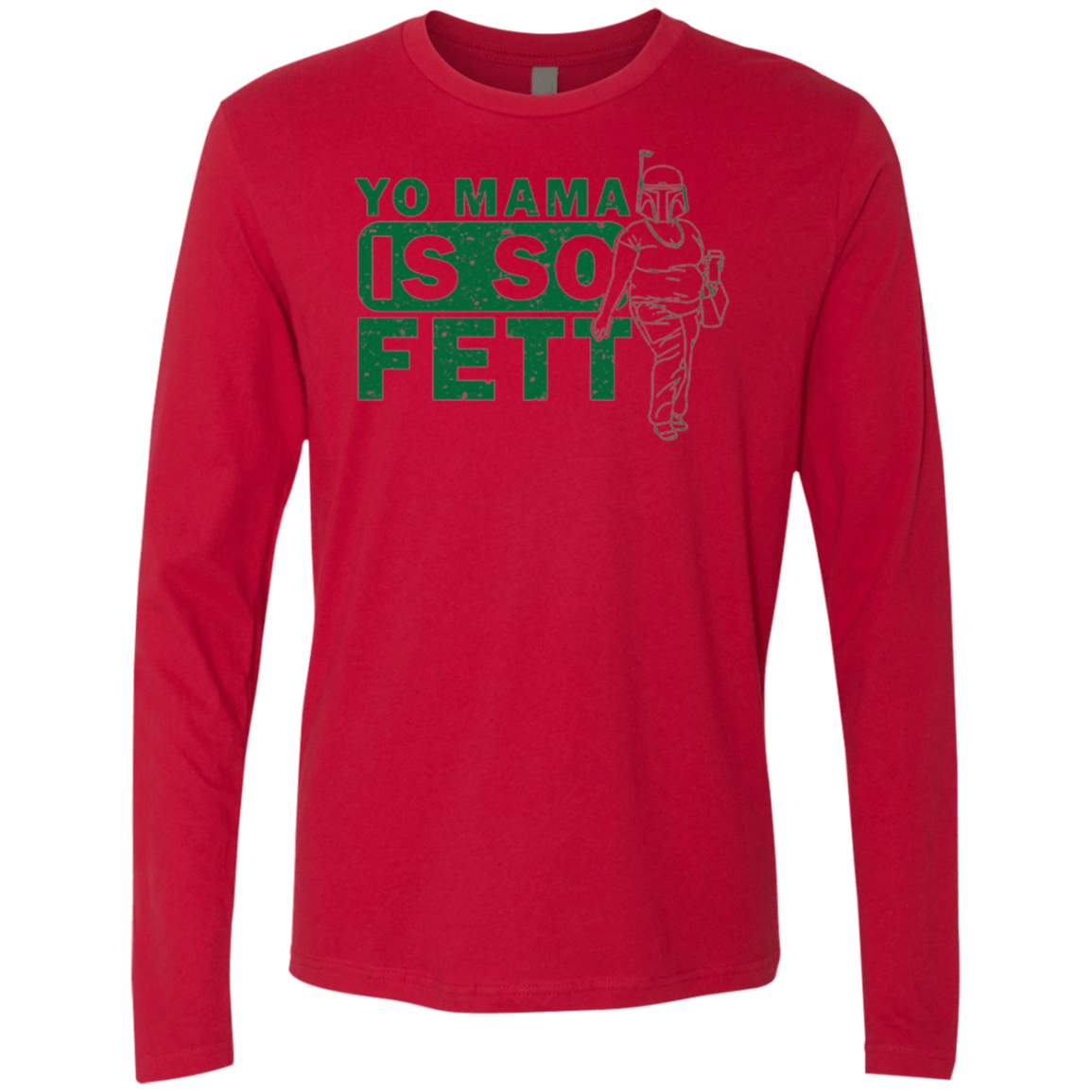 T-Shirts Red / Small So Fett Men's Premium Long Sleeve