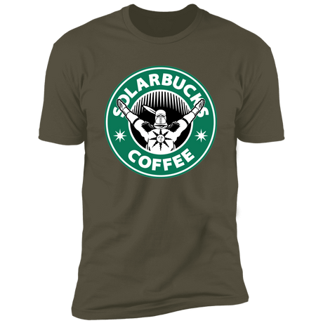 T-Shirts Military Green / S Solarbucks Coffee Men's Premium T-Shirt