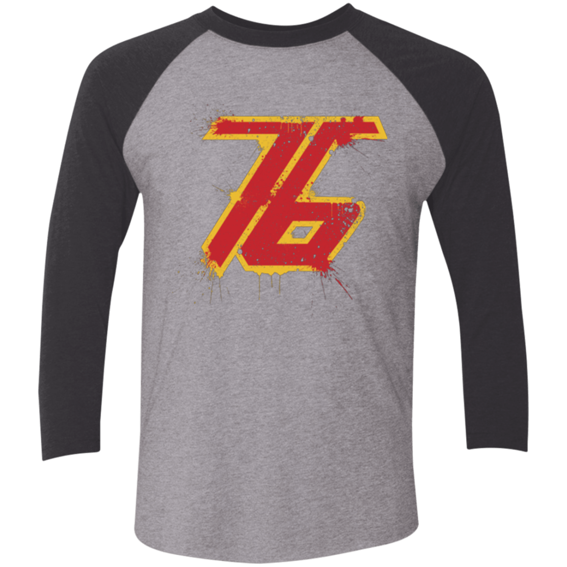 T-Shirts Premium Heather/ Vintage Black / X-Small Soldier 76 Triblend 3/4 Sleeve