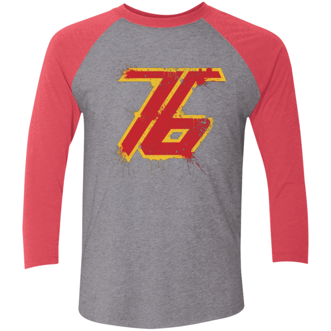 T-Shirts Premium Heather/ Vintage Red / X-Small Soldier 76 Triblend 3/4 Sleeve