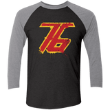 T-Shirts Vintage Black/Premium Heather / X-Small Soldier 76 Triblend 3/4 Sleeve