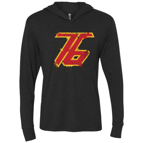 T-Shirts Vintage Black / X-Small Soldier 76 Triblend Long Sleeve Hoodie Tee