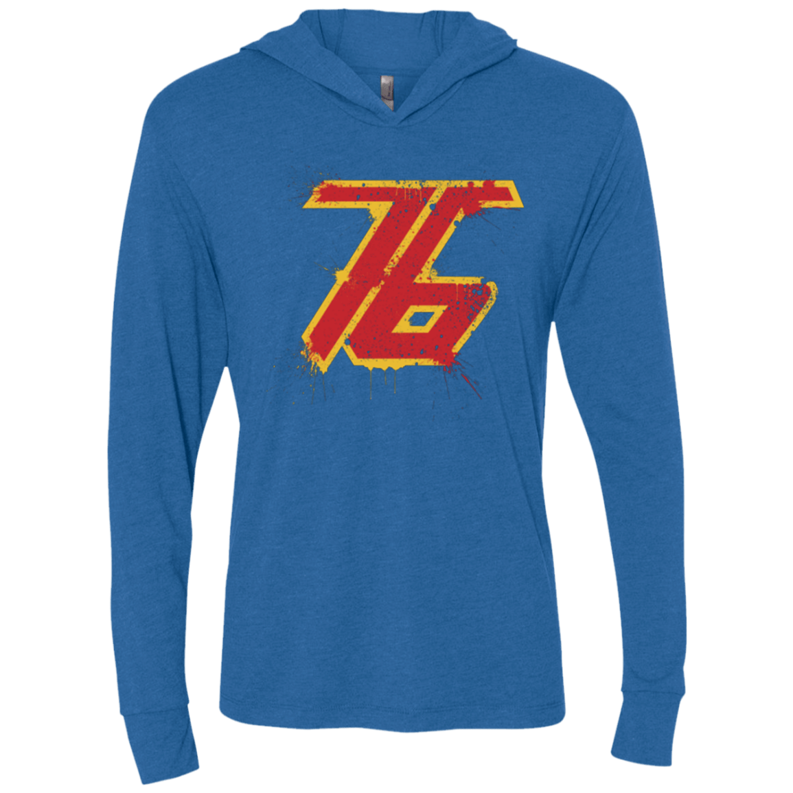 T-Shirts Vintage Royal / X-Small Soldier 76 Triblend Long Sleeve Hoodie Tee