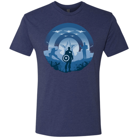 T-Shirts Vintage Navy / Small Soldier of Freedom Men's Triblend T-Shirt