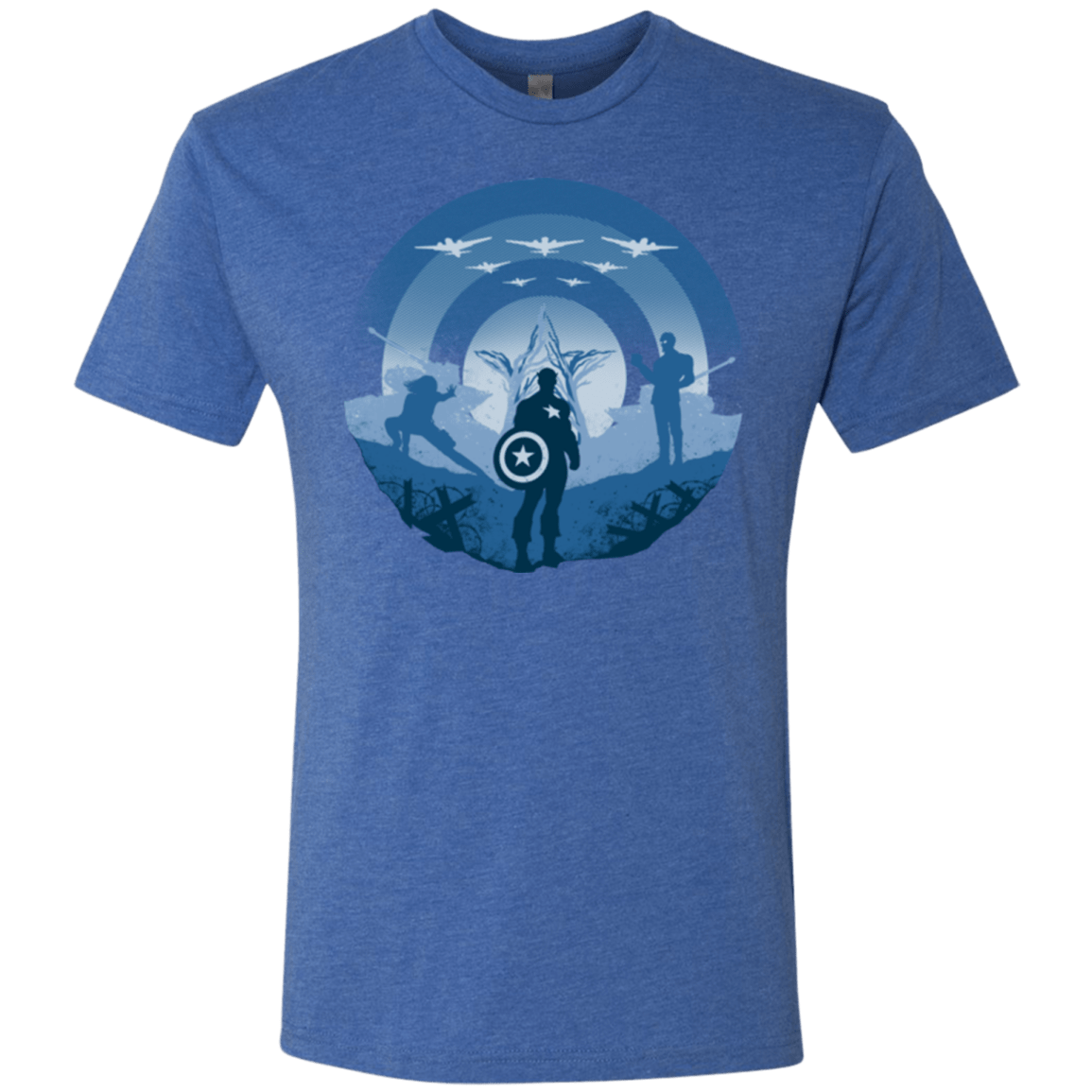 T-Shirts Vintage Royal / Small Soldier of Freedom Men's Triblend T-Shirt