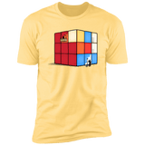 T-Shirts Banana Cream / S Solving the Cube Men's Premium T-Shirt
