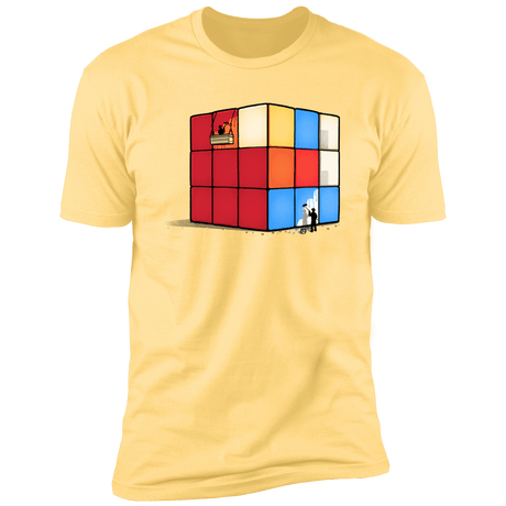 T-Shirts Banana Cream / S Solving the Cube Men's Premium T-Shirt