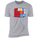 T-Shirts Heather Grey / S Solving the Cube Men's Premium T-Shirt