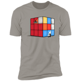 T-Shirts Light Grey / S Solving the Cube Men's Premium T-Shirt