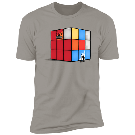 T-Shirts Light Grey / S Solving the Cube Men's Premium T-Shirt