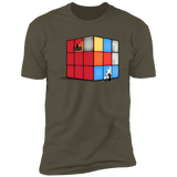 T-Shirts Military Green / S Solving the Cube Men's Premium T-Shirt