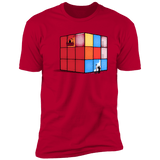 T-Shirts Red / S Solving the Cube Men's Premium T-Shirt