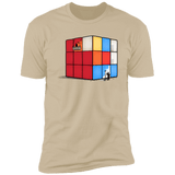 T-Shirts Sand / S Solving the Cube Men's Premium T-Shirt