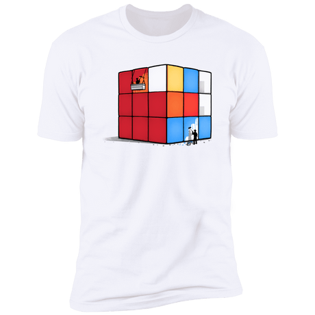 T-Shirts White / S Solving the Cube Men's Premium T-Shirt