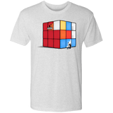 T-Shirts Heather White / S Solving the Cube Men's Triblend T-Shirt