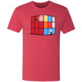 T-Shirts Vintage Red / S Solving the Cube Men's Triblend T-Shirt