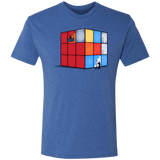 T-Shirts Vintage Royal / S Solving the Cube Men's Triblend T-Shirt