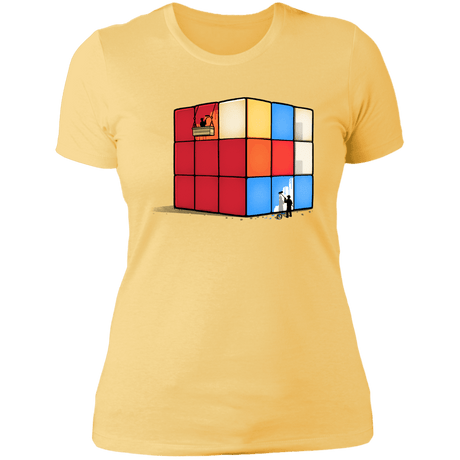 T-Shirts Banana Cream/ / S Solving the Cube Women's Premium T-Shirt