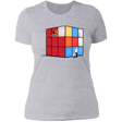 T-Shirts Heather Grey / S Solving the Cube Women's Premium T-Shirt