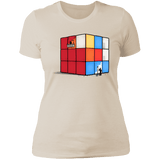 T-Shirts Ivory/ / S Solving the Cube Women's Premium T-Shirt