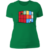 T-Shirts Kelly Green / S Solving the Cube Women's Premium T-Shirt