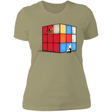T-Shirts Light Olive / S Solving the Cube Women's Premium T-Shirt