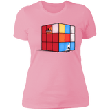 T-Shirts Light Pink / S Solving the Cube Women's Premium T-Shirt