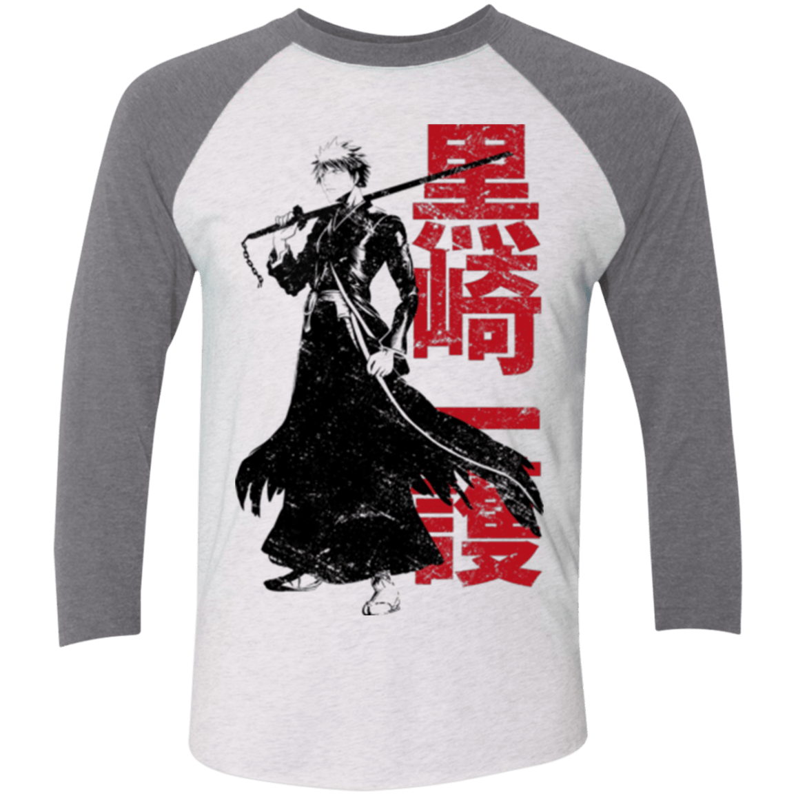 T-Shirts Heather White/Premium Heather / X-Small Soul Reaper Men's Triblend 3/4 Sleeve