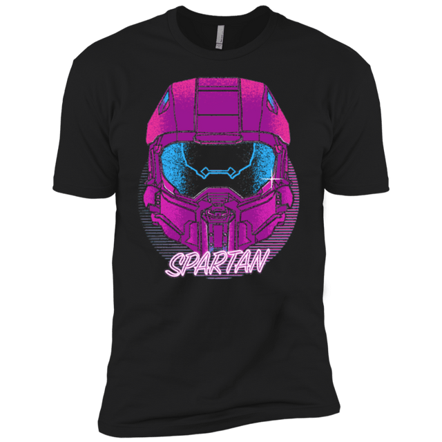 T-Shirts Black / YXS Spartan Helmet 80's Boys Premium T-Shirt