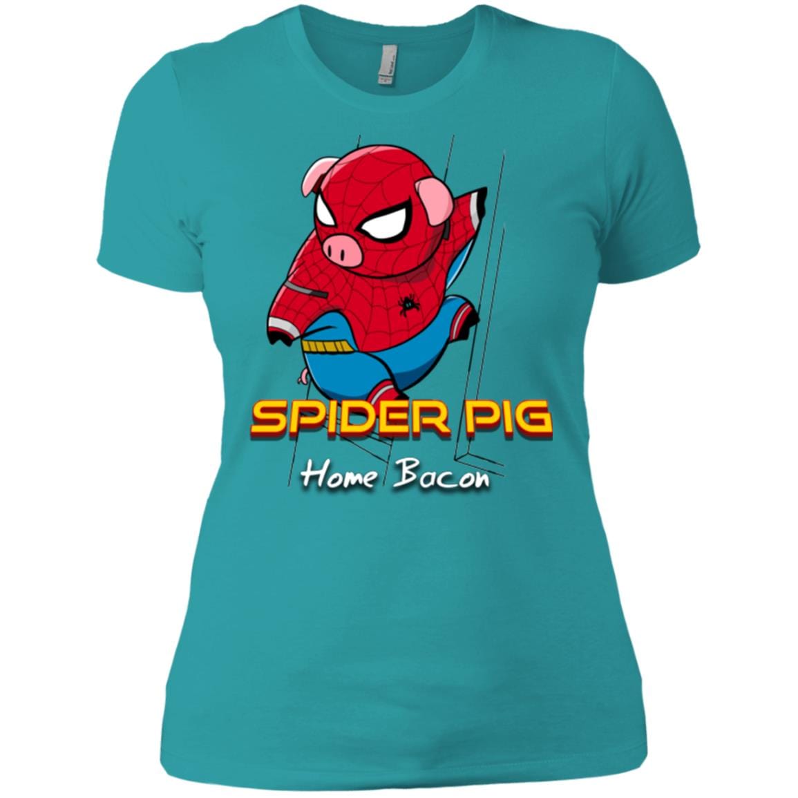 T-Shirts Tahiti Blue / X-Small Spider Pig Build Line Women's Premium T-Shirt