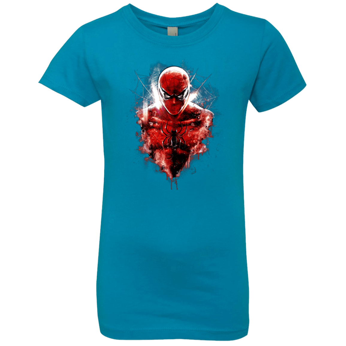 T-Shirts Turquoise / YXS Spiderman Girls Premium T-Shirt