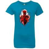 T-Shirts Turquoise / YXS Spiderman Girls Premium T-Shirt
