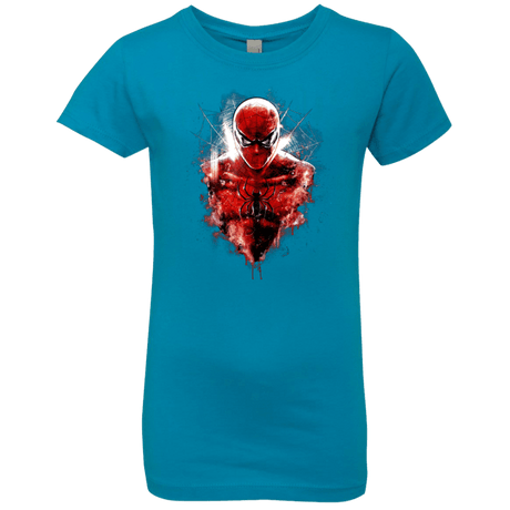 T-Shirts Turquoise / YXS Spiderman Girls Premium T-Shirt