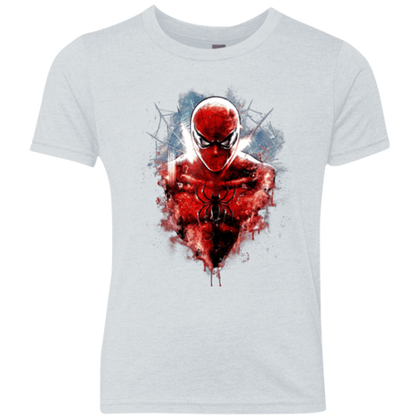 T-Shirts Heather White / YXS Spiderman Youth Triblend T-Shirt